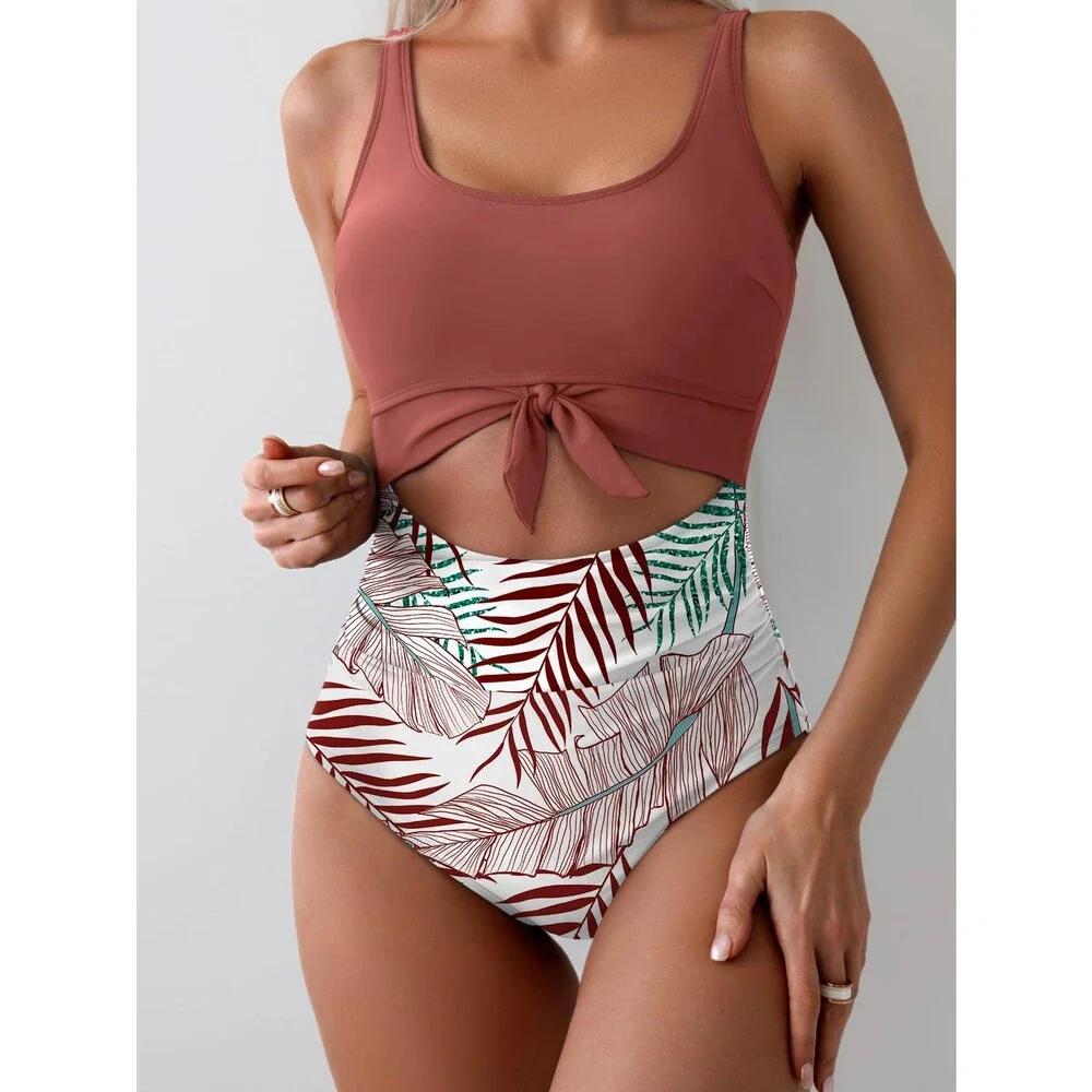 Eomenie Women's One Piece Swimsuit Tummy Control Slimming Bathing Suit Cutout L